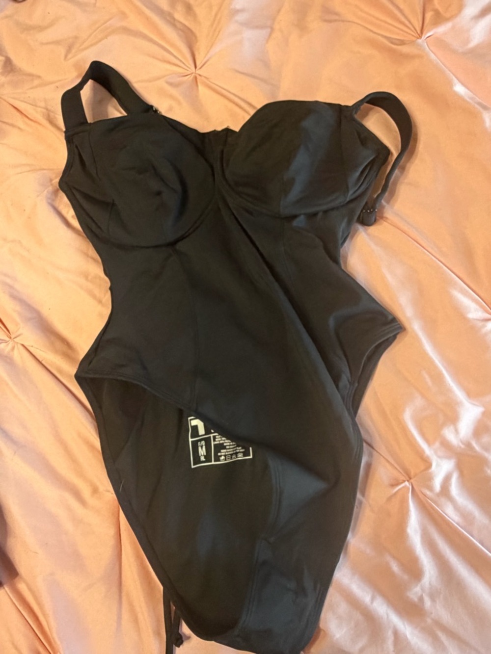 NWT Ta3 Black Hi Cut Lifty-Piece Shapeware Swimsuit UPF 50+
Womens Size